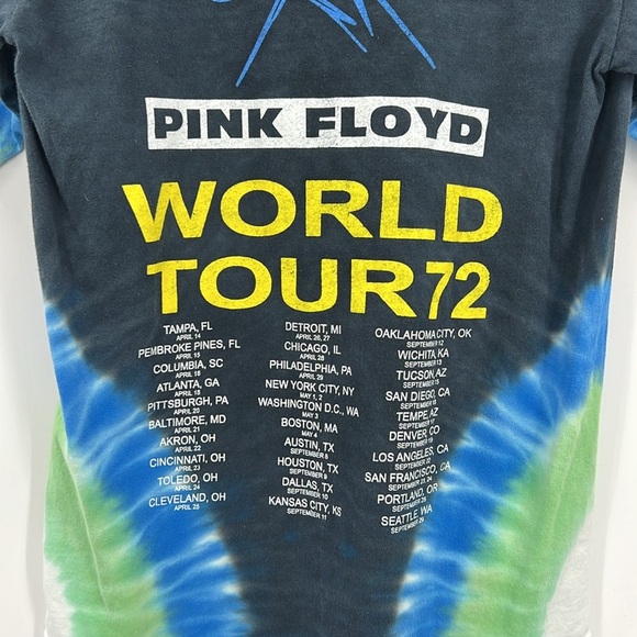 Vintage Y2K Pink Floyd World Tour 72 SZ S - Picture 4 of 7